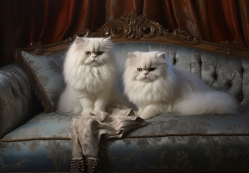 Persian white and silver cats for sale by Shabbana