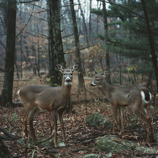 Fauna in the rugged terrain of the Pocono Mountains