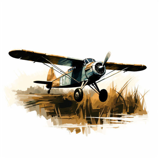 Flight illustration in the style of Chiaroscuro Art, on white background