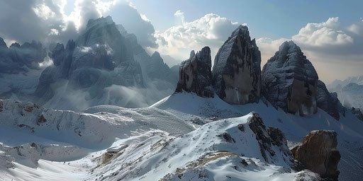 The Dolomites mountain range in Italy ultra realistic 2:1