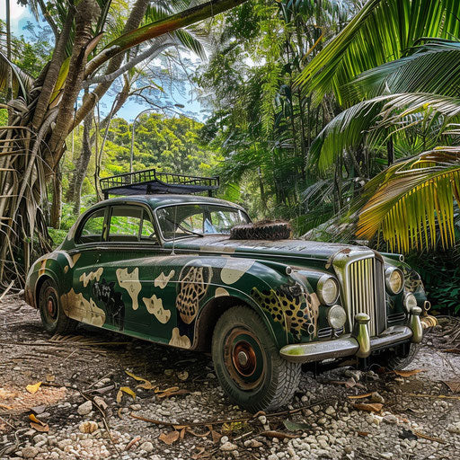 1954 Bentley R Type Continental on safari in the jungle