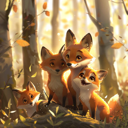 Heartwarming reunion of foxes with their pack
