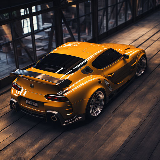 Classic Top View Toyota Supra