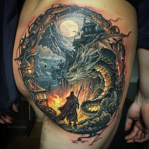 Tattoo symbols with an epic fantasy twist