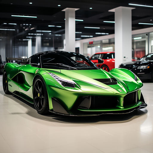 Classic bright green LaFerrari