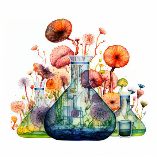 Biological illustration in the style of oil painting
