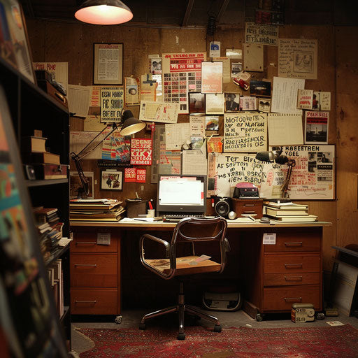 Creative writing room in a film studio