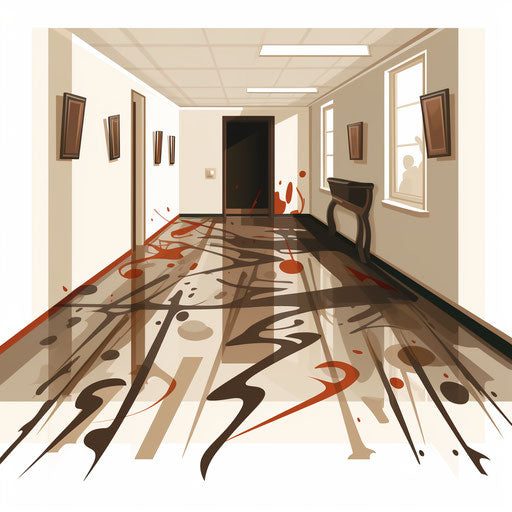 Floor clipart in the style of Chiaroscuro Art, on a white background