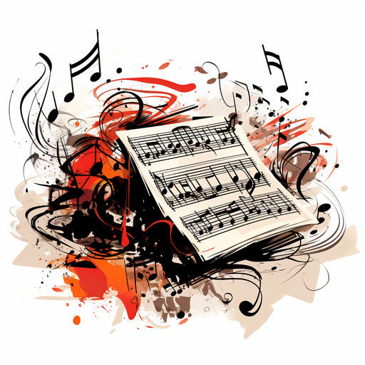 Black and white illustration in the style of Chiaroscuro Art on white background