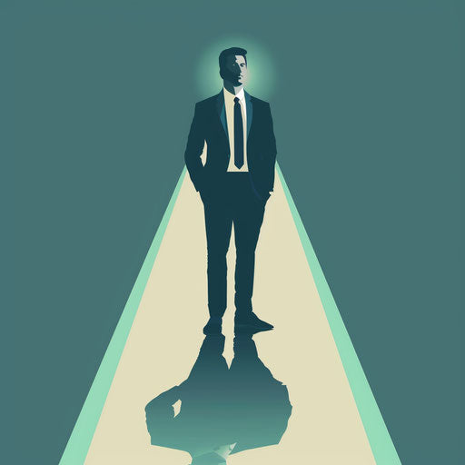 Businessman under the spotlight