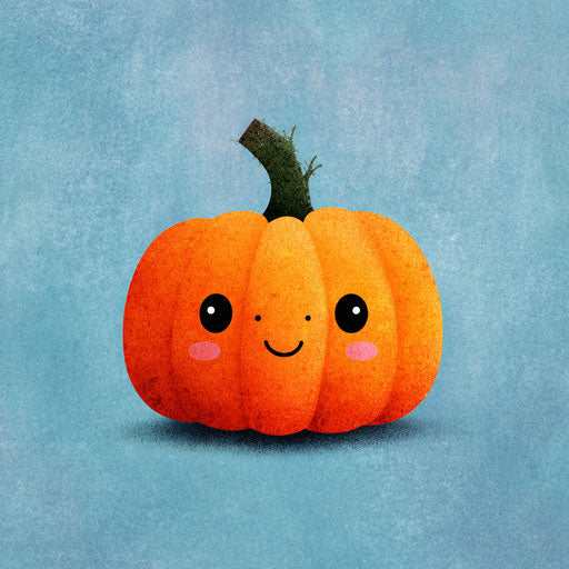Colorful Halloween Illustration with a Friendly Pumpkin
