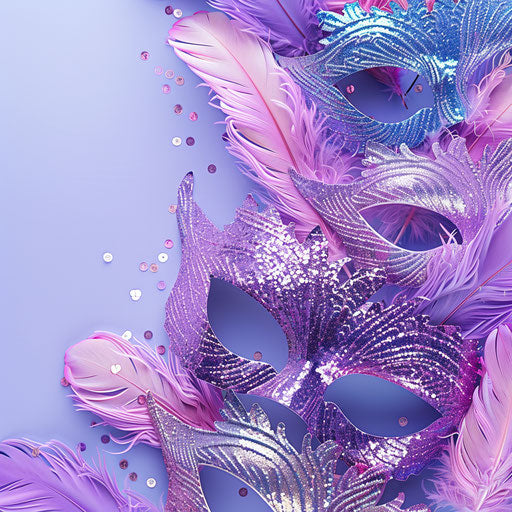 Carnival in lavender tones with glossy finish