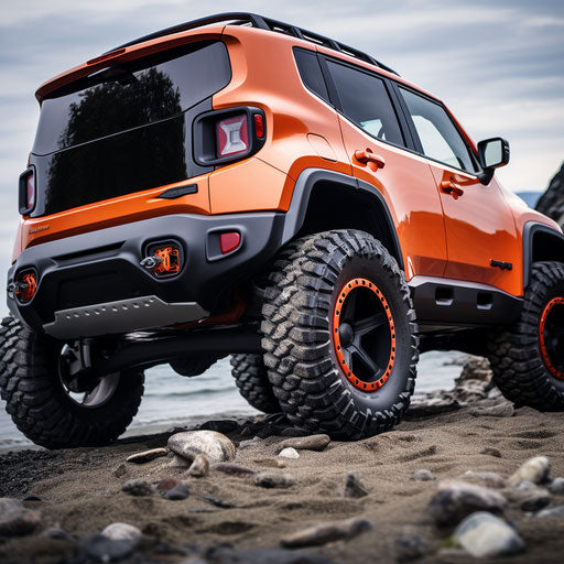 Off-road vehicle with large tires