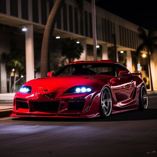 Harvest of bright red cherries