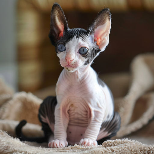 Cornish rex cat kitten
