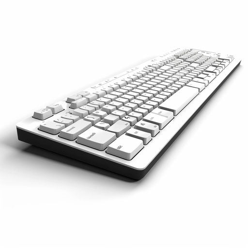 Minimalist style keyboard clipart on white background