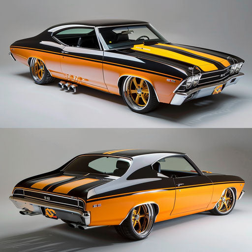 1969 Chevrolet Chevelle SS with a bold carbon fiber design