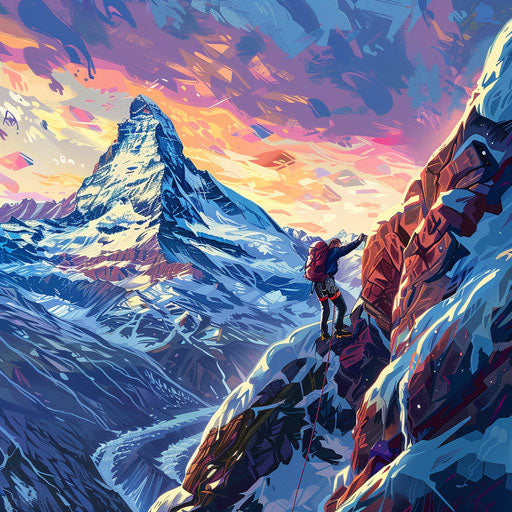 The epic ascent of a climber on the Eiger