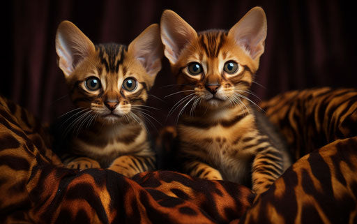 Bengal kittens cute kittens at breeder in India