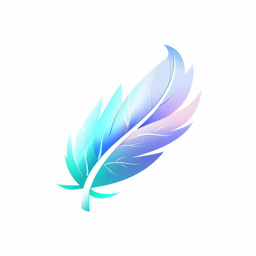 Ultra-realistic feather symbolizing lightness and precision
