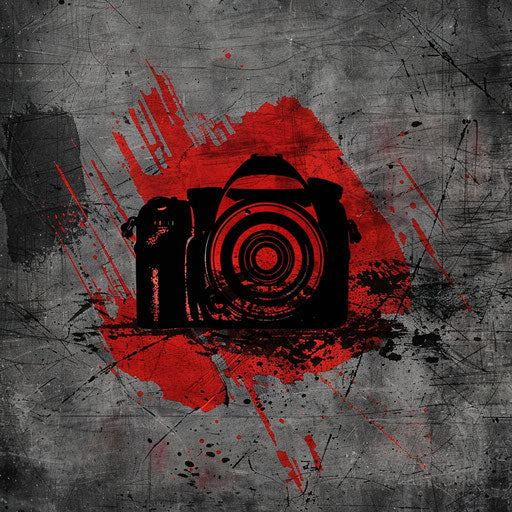 Photologo with rugged textures and bold fonts