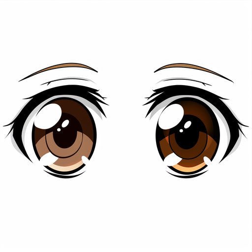 Minimalist cartoon eyes