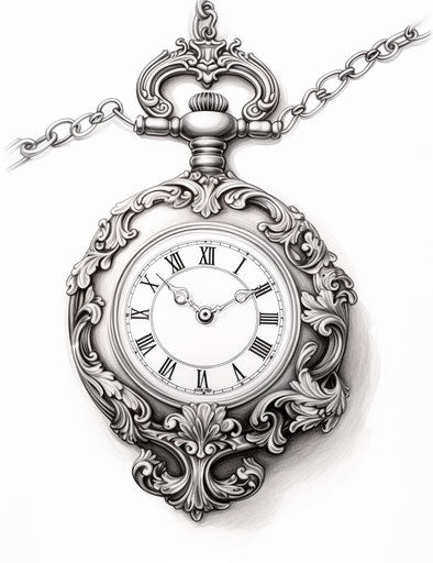 Elegant and detailed pocket watch