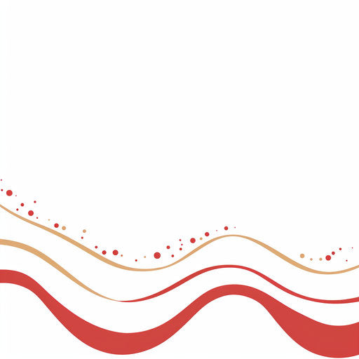 Minimalist style border clipart on white background