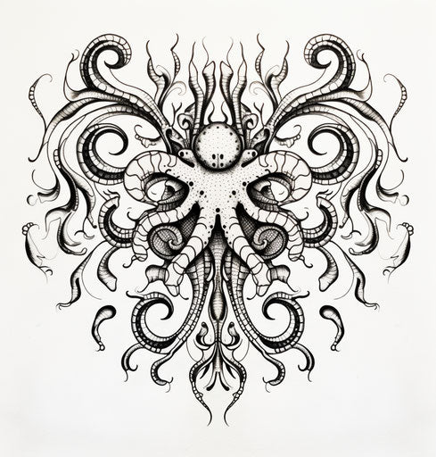 Henna spider drawing for adults, whimsical yet eerie animal symbolism