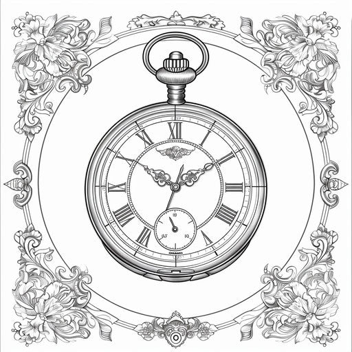 Vintage pocket watch with ornate hands and numbers