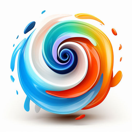 Swirl clipart in the style of Chiaroscuro Art