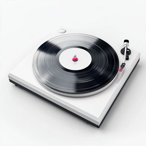 3D disco on flat white background in photo realistic style, isolated clipart