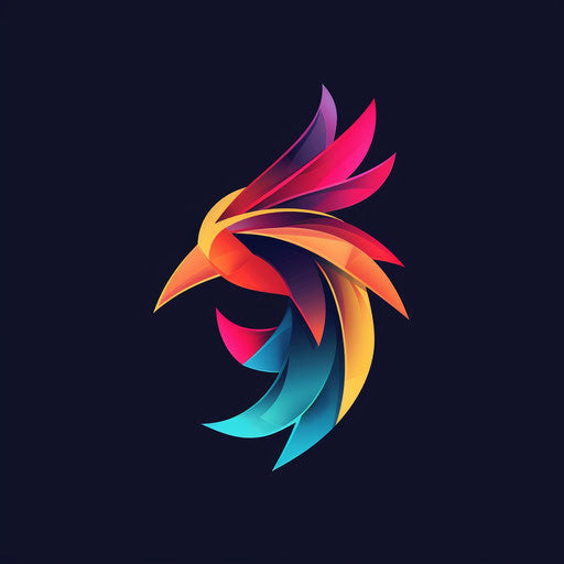 Modern and vibrant artlogo with colorful tones