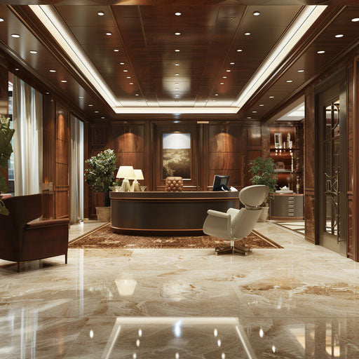 Elegant private banking consultation