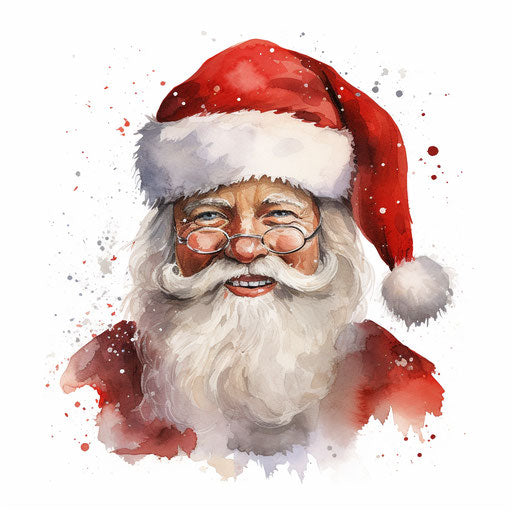 Santa hat clipart in the style of Oil painting, on a white background