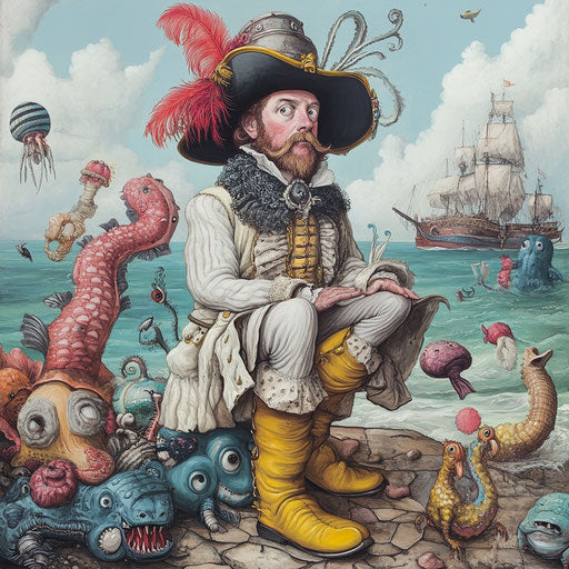 Corporate Christopher Columbus Caricature Packages for Branding