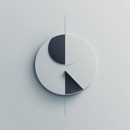 Minimalist digital marketing logo on light grey background