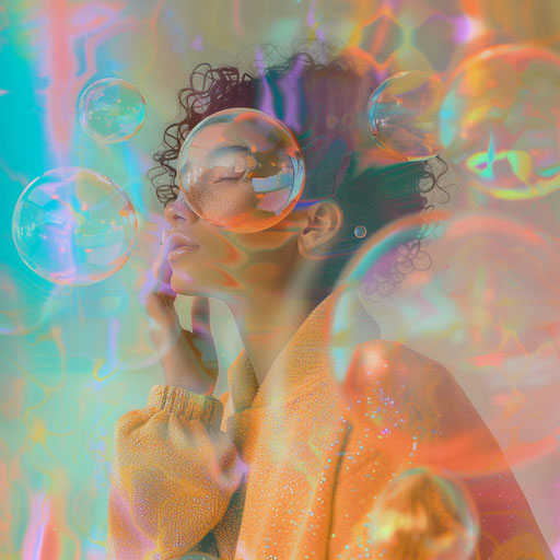 Realistic pop it clipart on a flat random background