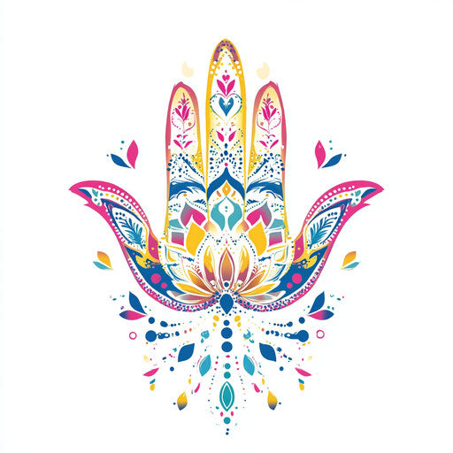 Lotus flower mandala tattoo sketch on white background