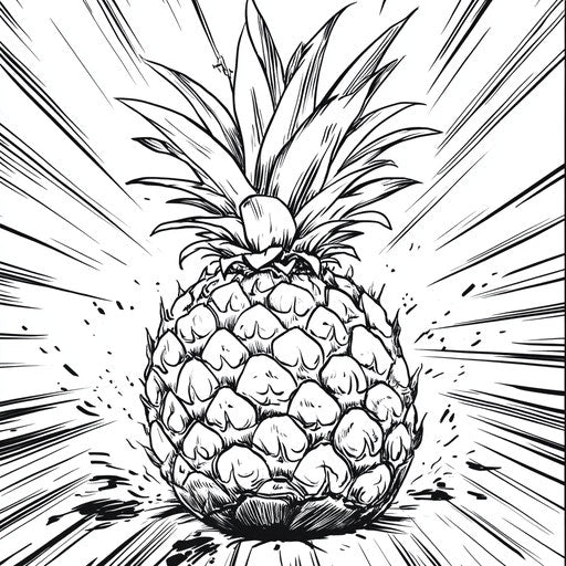 Pineapple in action Mike Zeck style