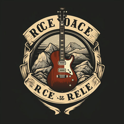 Rock music band logo design entry number 58