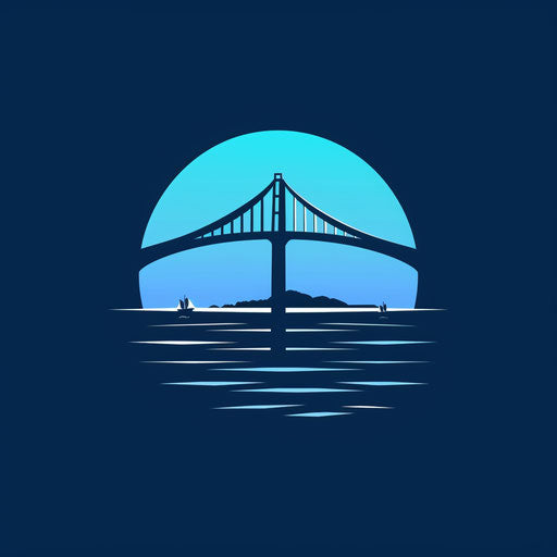 Connection and support bridge for business logo