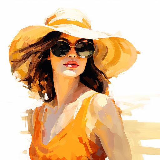 Sunny illustration in the style of Oil painting