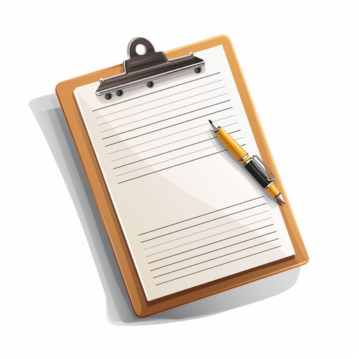 Checklist clipart in the style of Chiaroscuro Art