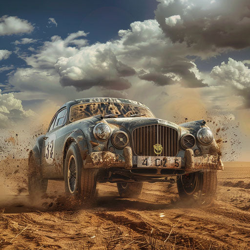 1954 Bentley R Type Continental rally version in desert