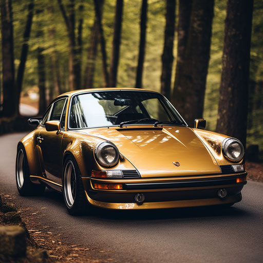 Classic gold Porsche 911 Carrera