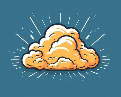 Storm clouds with lightning icon