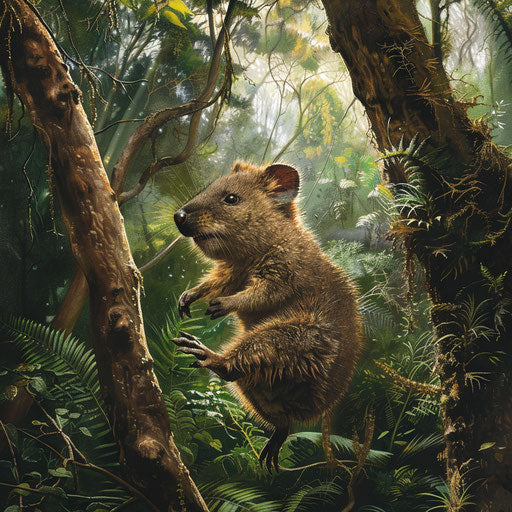 Graceful exploration of a lush rainforest canopy