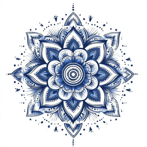 Beautiful flat tattoo sketch constantine with ornate mandala