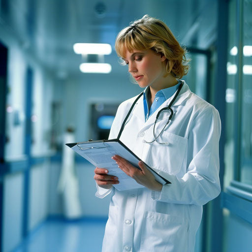 Healthcare administrator overseeing hospital operations